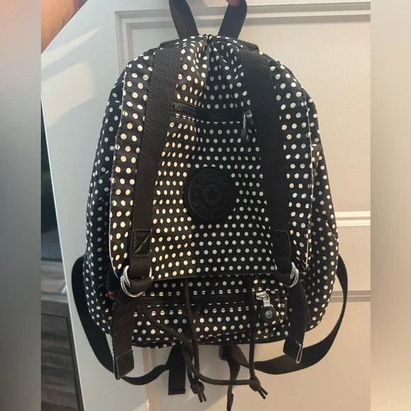 Kipling Dotted Black Backpack - Picture 8 of 8